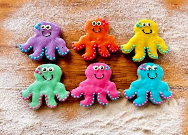 Octopus summer dog treats