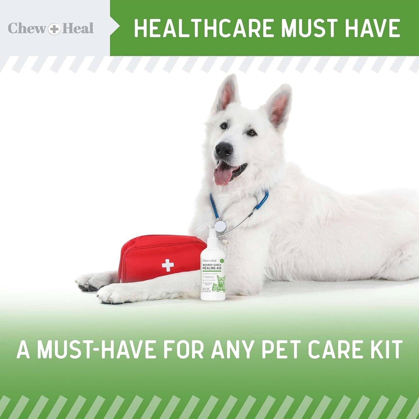 Wounds + Sores Healing Aid Spray for Dogs & Cats 4oz & 8oz