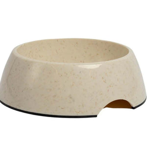 Eco-Friendly Bamboo Dog Bowl - White Swan