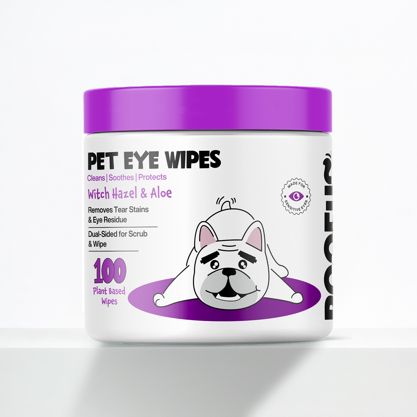 👀🐾 ROOFUS Eye Wipes – Gentle Tear Stain & Eye Care Solution