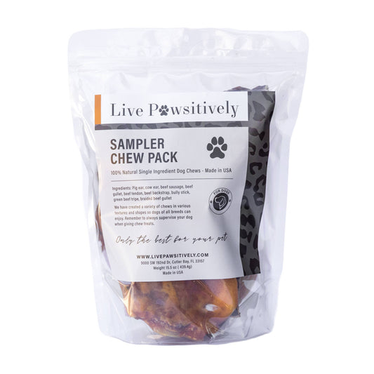 🦴🐶 Live Pawsitively Natural Dog Chews – Single-Ingredient Beef & Pork Chews