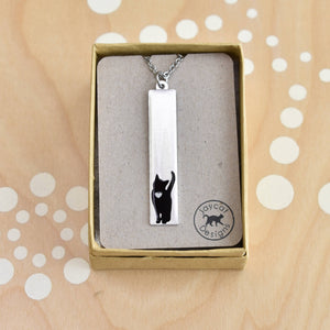 Black Cat Bar Necklace