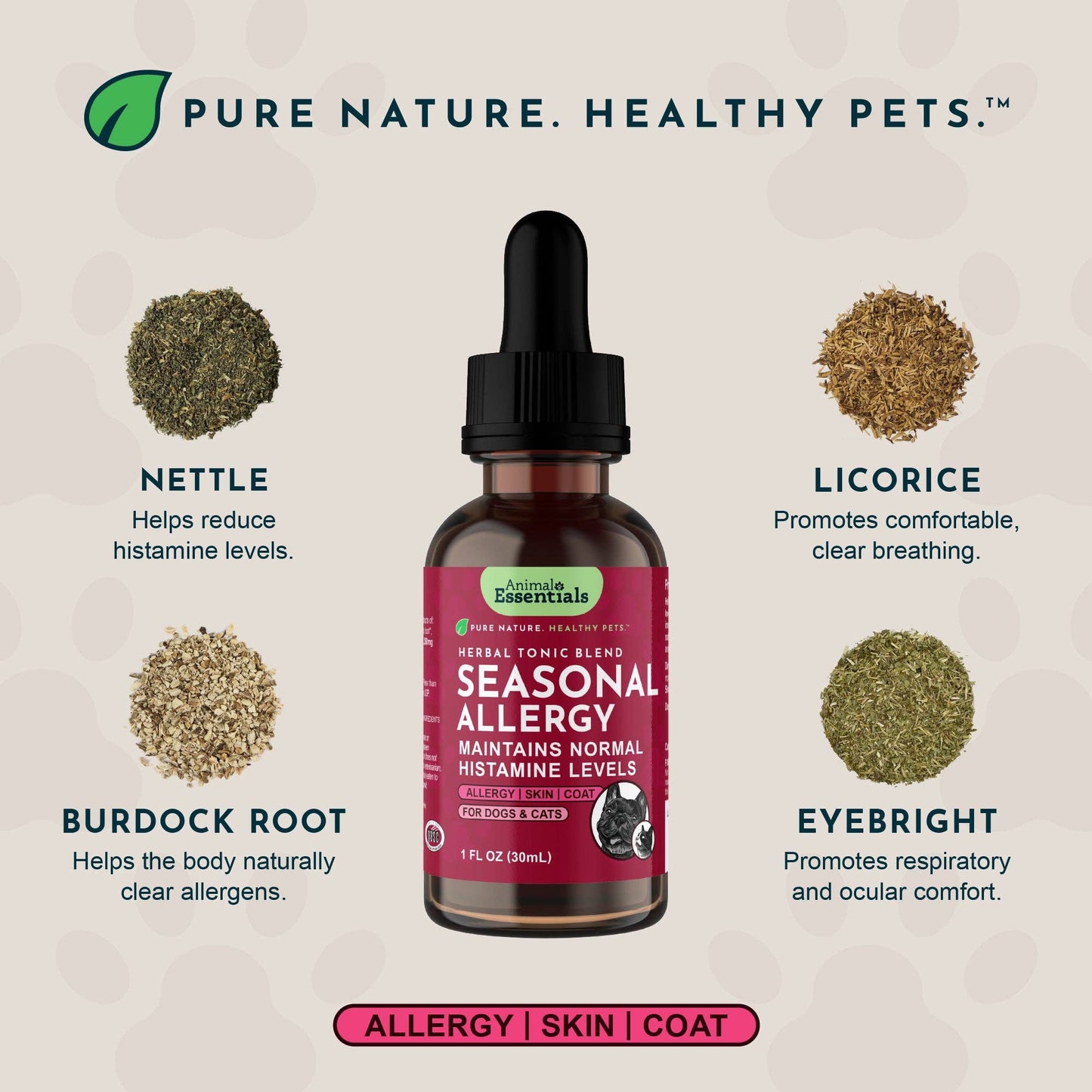 🌿🤧 Seasonal Allergy Herbal Tonic | Maintains Normal Histamine Levels