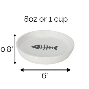 Oscar Classic Round Cat Dish
