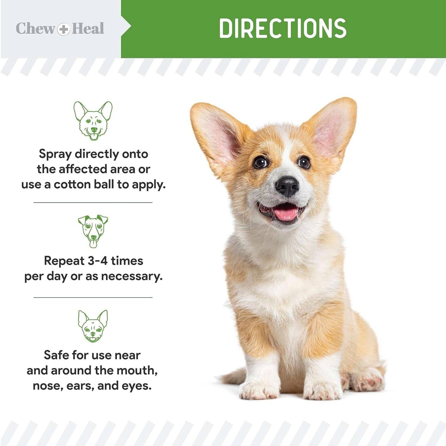 Wounds + Sores Healing Aid Spray for Dogs & Cats 4oz & 8oz