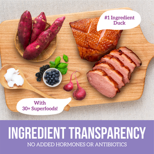 Grain Free Duck, Veg, Berries