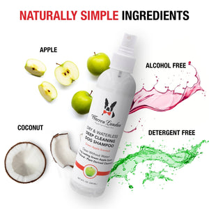 Dry & Waterless Shampoo - Green Apple Scent - 8 oz