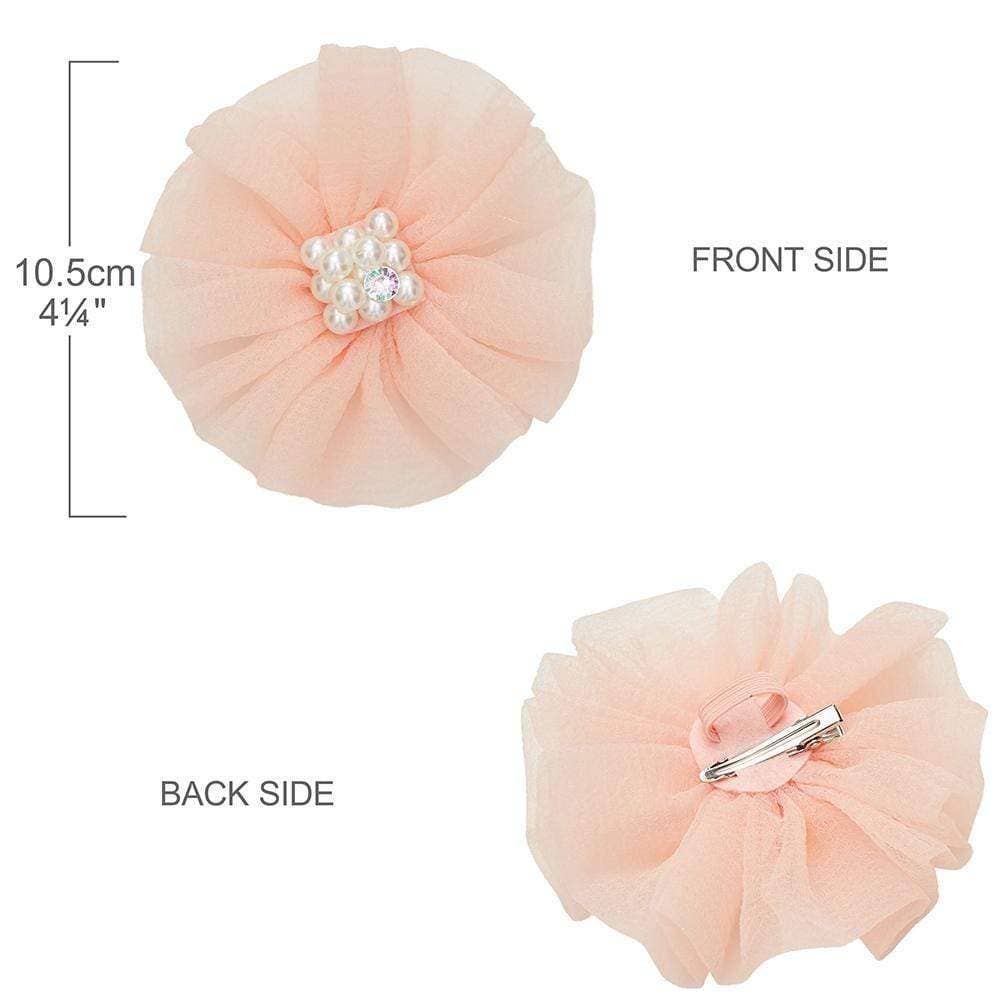 🌸👑 Flower & Pendant Dog Collar Accessory Set