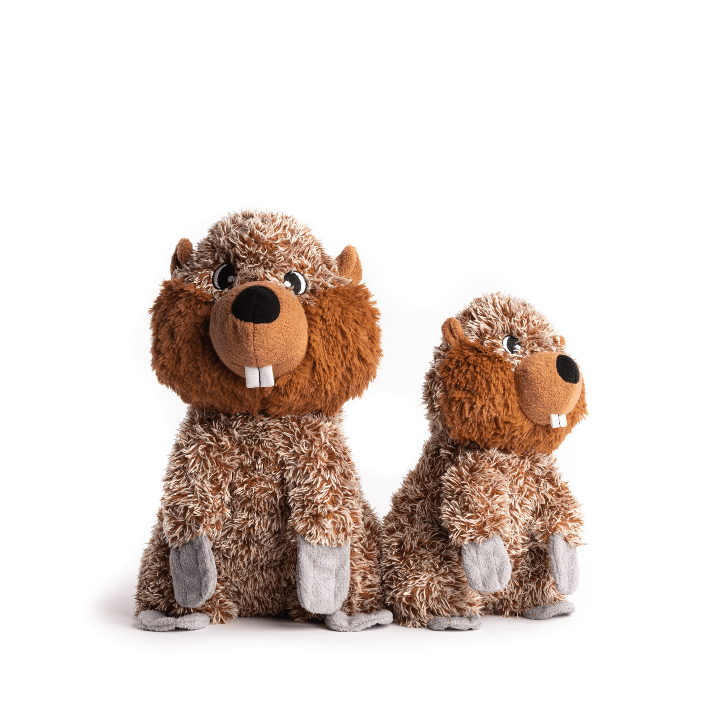 🦫💛 Fluffy Beaver Dog Toy