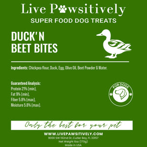 Duck N' Beet Bites (Superfoods for Dogs)