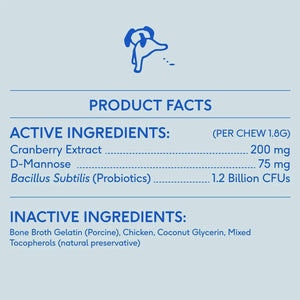 Cranberry Bladder Chews, Kidney & Urinary Supplement