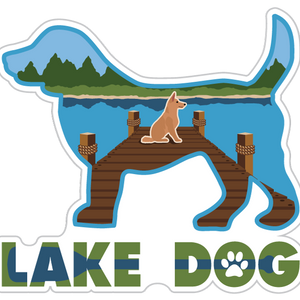 Lake Dog Sticker
