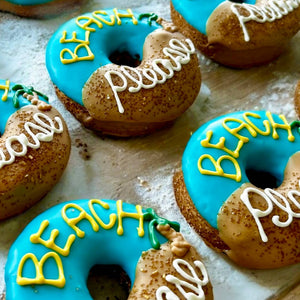 Beach PLEASE doggie donut dog treat