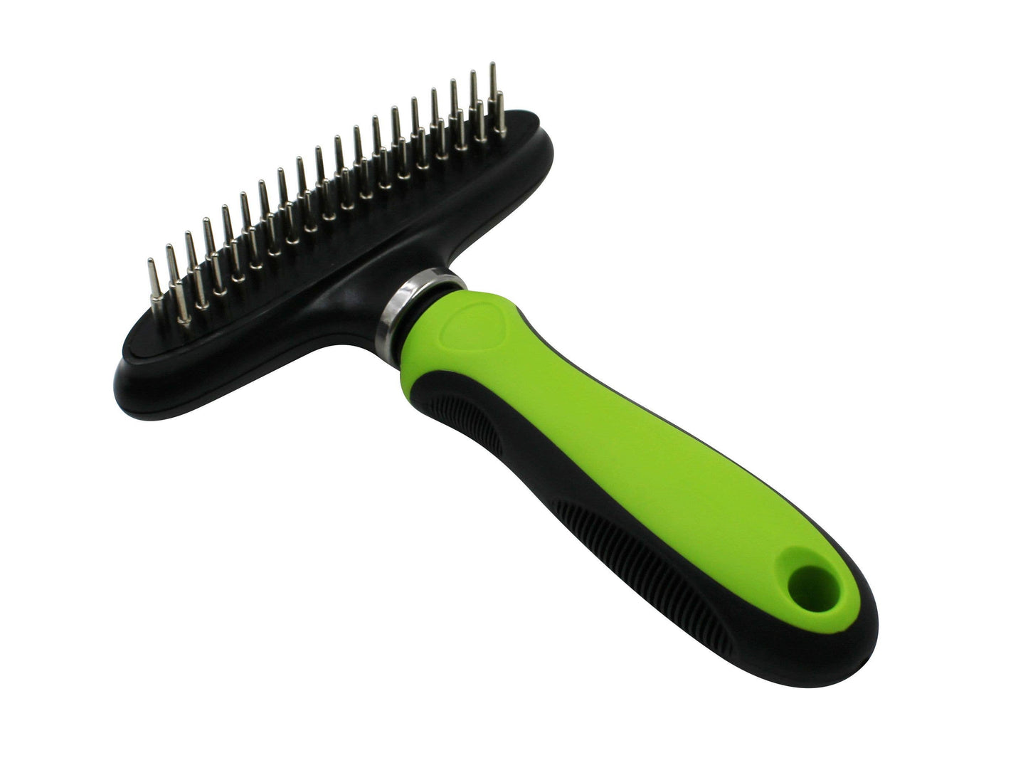 Pet Life ® Flex Series Dual-Row Grooming Rake Pet Comb