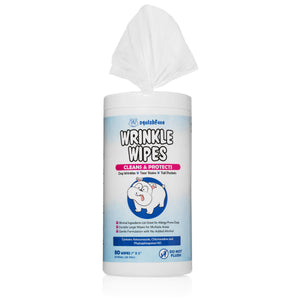 Squishface Wrinkle Wipes 5”x7” Dog Wipes with Chlorhexidine