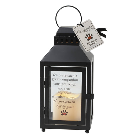 Pawprints Left By You Memorial Pet Loss  Lantern