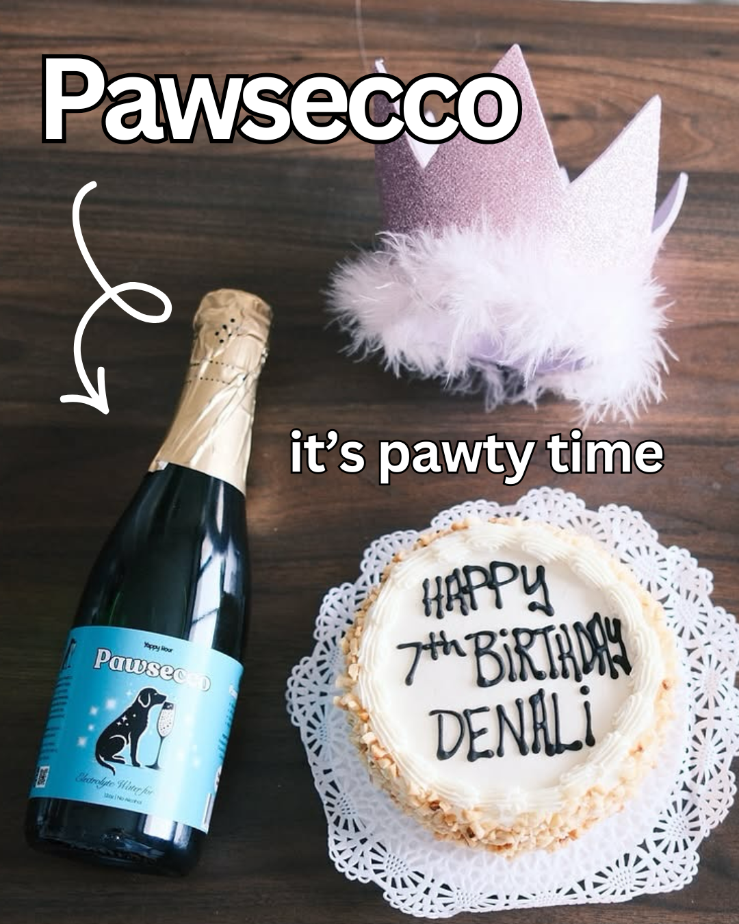 🐶🍾 Pawsecco Dog Prosecco 375mL | Electrolyte