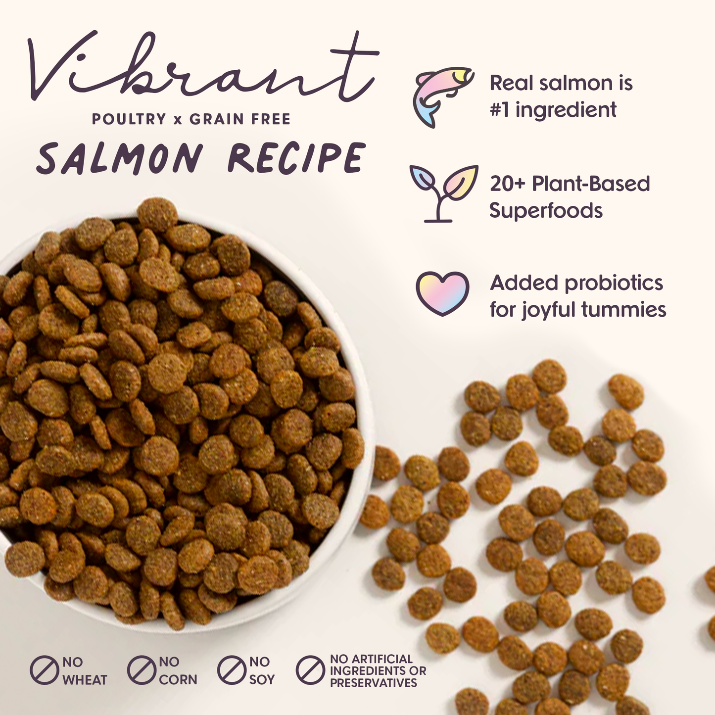 Vibrant Salmon Superfood Dog Food (Poultry-Free) 18lb