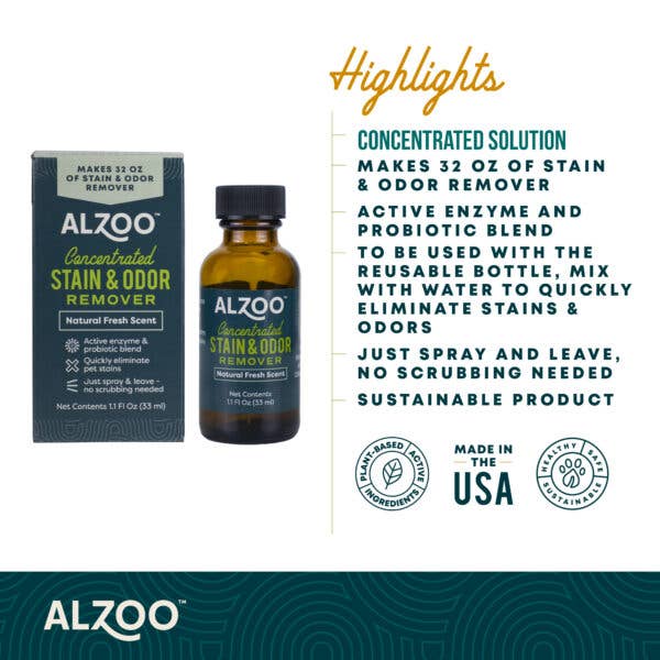 🌎💚ALZOO Concentrated Enzyme-Based Stain & Odor Remover Refill