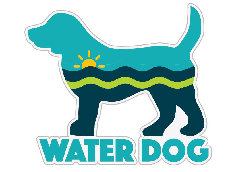 🌊🐾 Water Dog Sticker