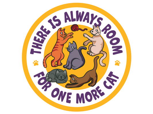 3" Sticker - There is Always Room ... Cat