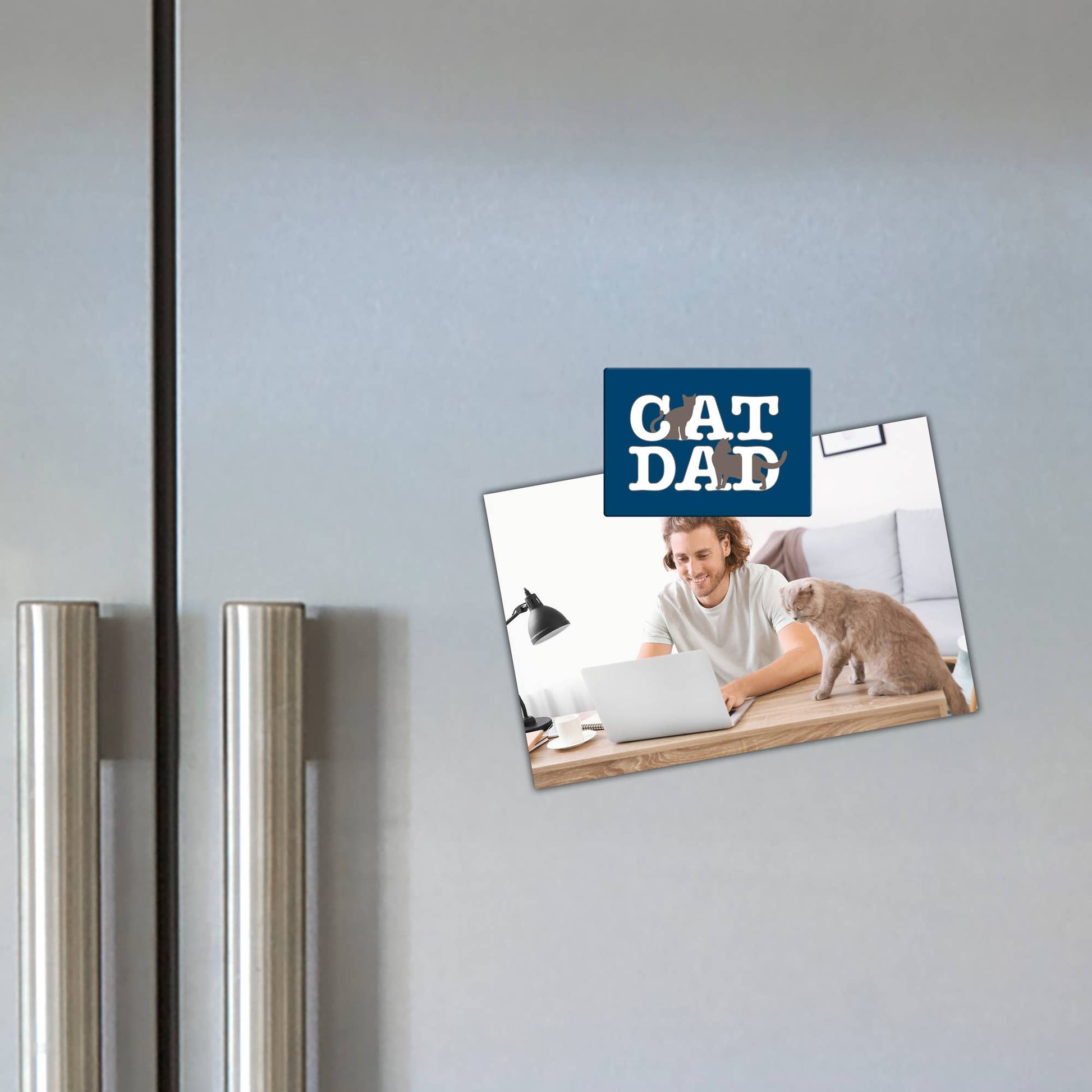 Rectangle Magnet - Cat Dad