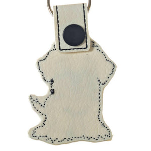 Maltese, Maltipoo, or Westie Key Fob