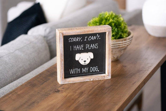 (SORRY) PETS Reversible Wood Sign