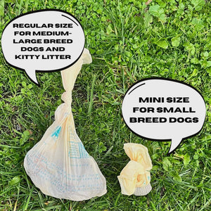 Compostable Cornstarch Poop Bags