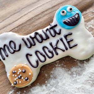 6 inch Me want COOKIE dog treats