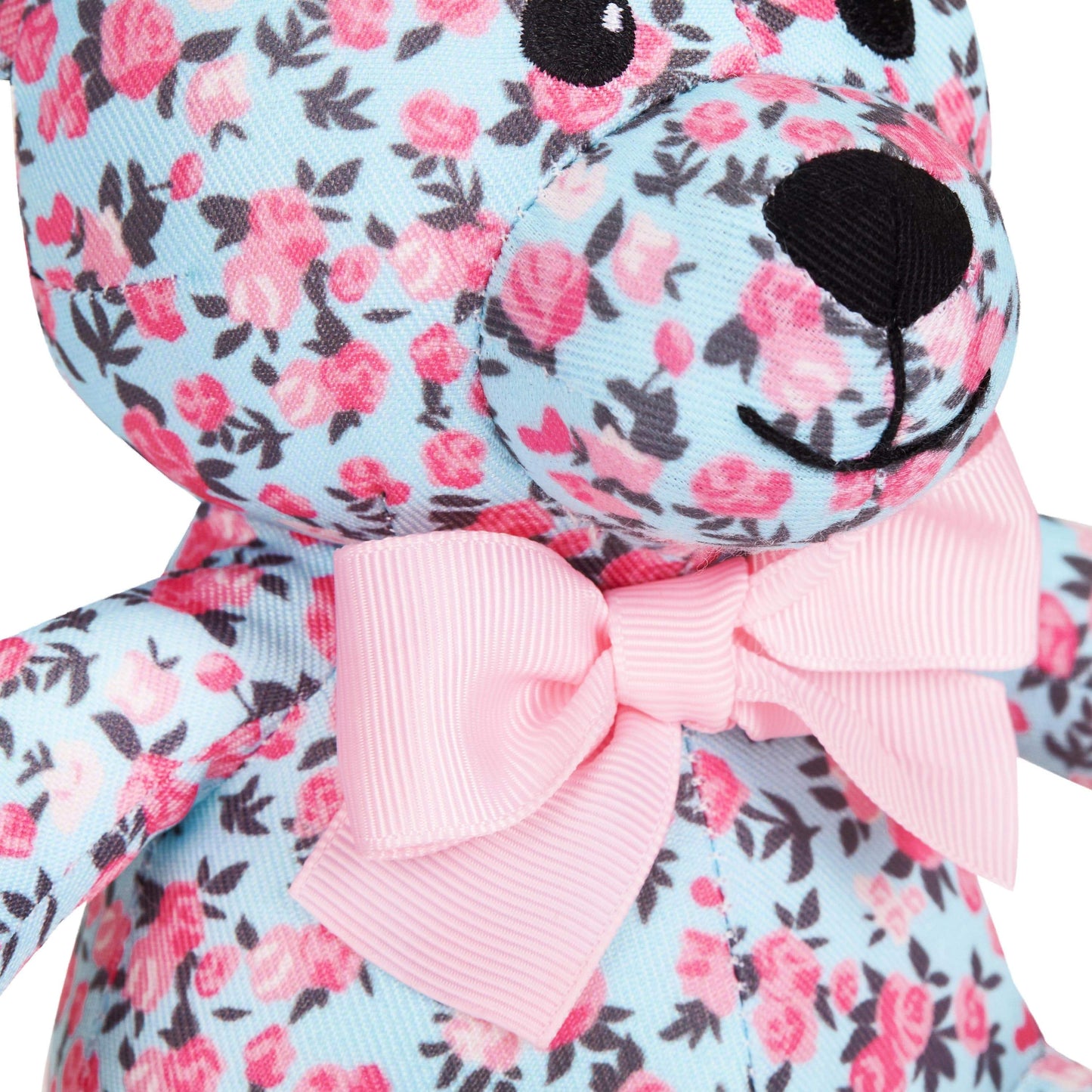 3 Colors, 6" Made Well Floral Print Bear Dog Toy