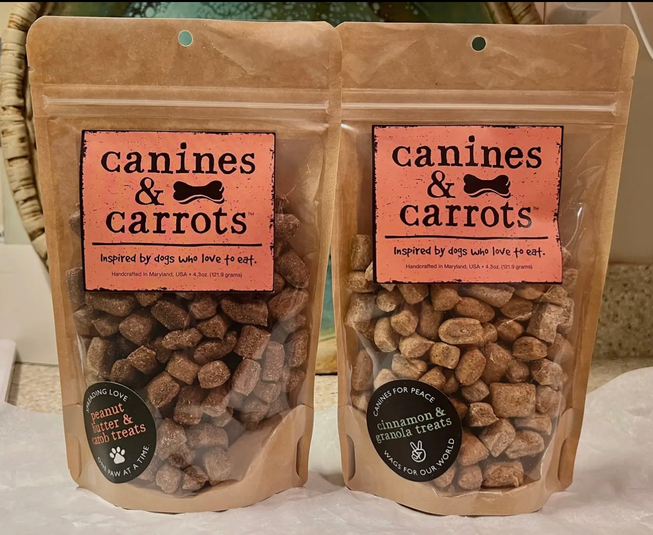 Canines & Carrots Mini Bites Vegan Dog Treats