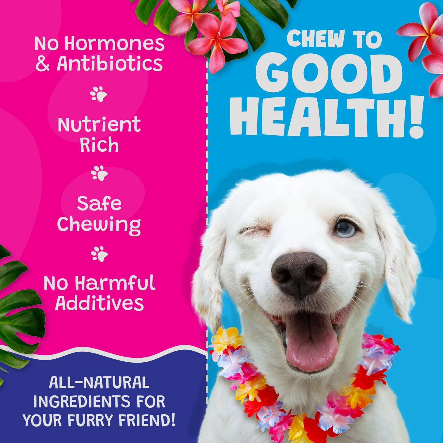 🌺🐷 Woof Island™ Kalua Pork Sticks – Long-Lasting Rawhide-Free Pork Chews for Dogs
