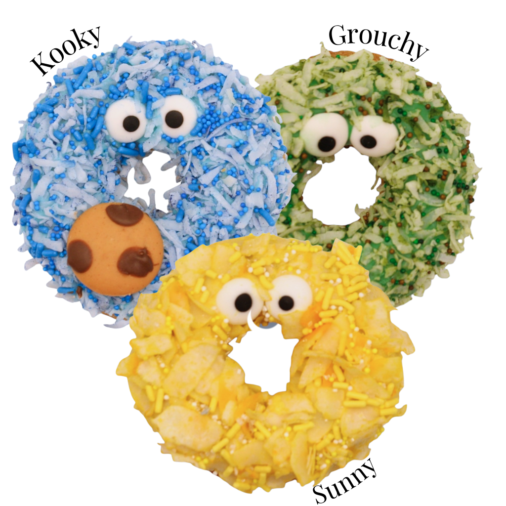 🍩 Monster Mutts “Sunny Daze” Doggie Donuts | Gourmet 3-Pack 🐾