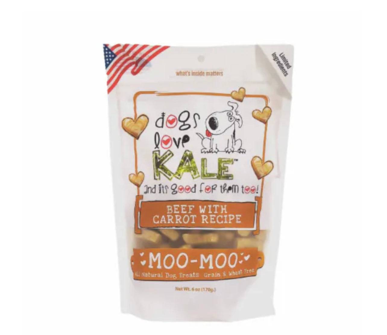 Dogs Love Kale Moo-Moo (Beef & Carrot) Dog Treats