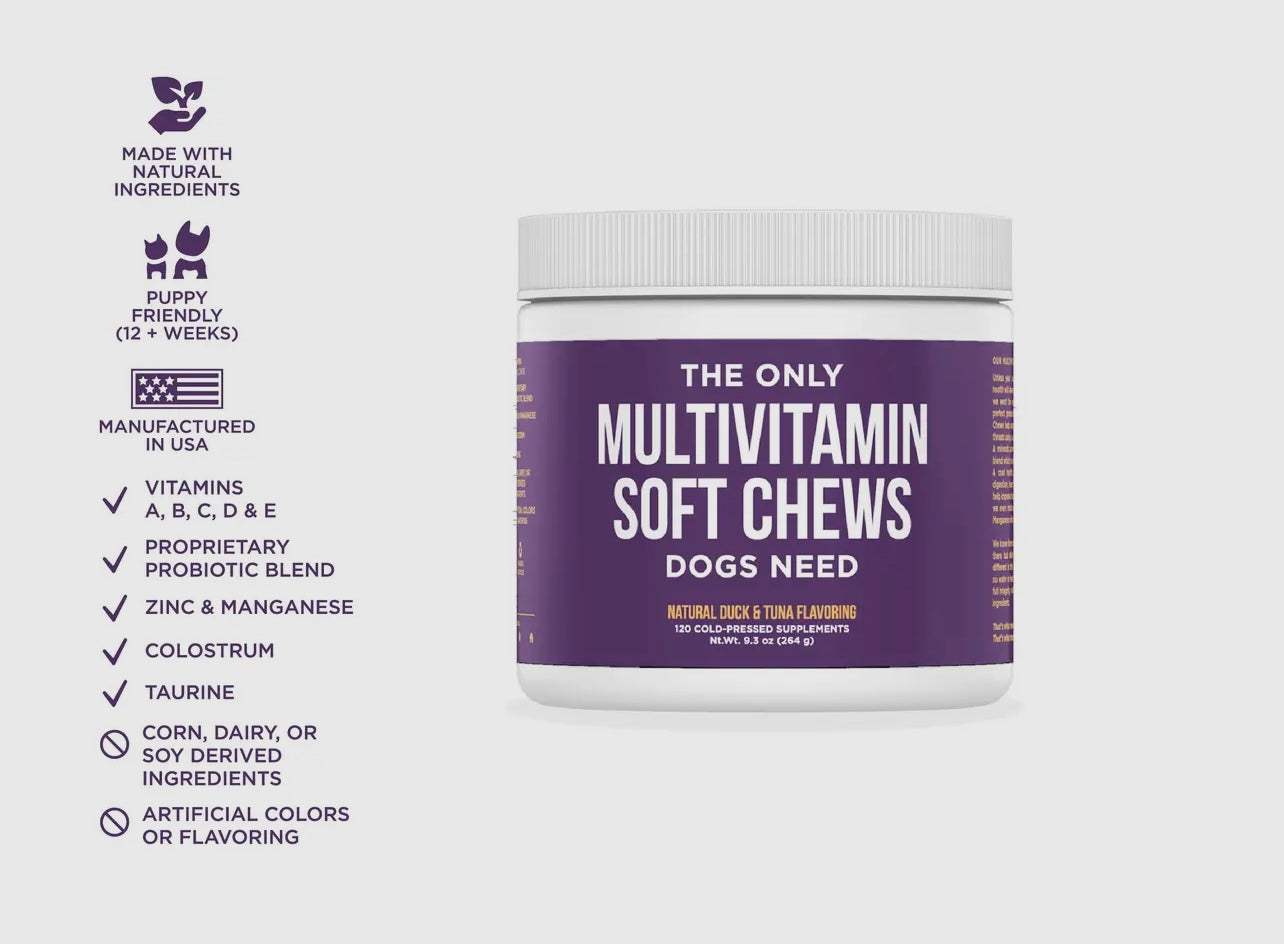 The Only Multivitamin Soft Chews Dogs Need