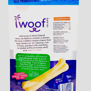 Coconut Dog Bone Premium Treats 2 ct