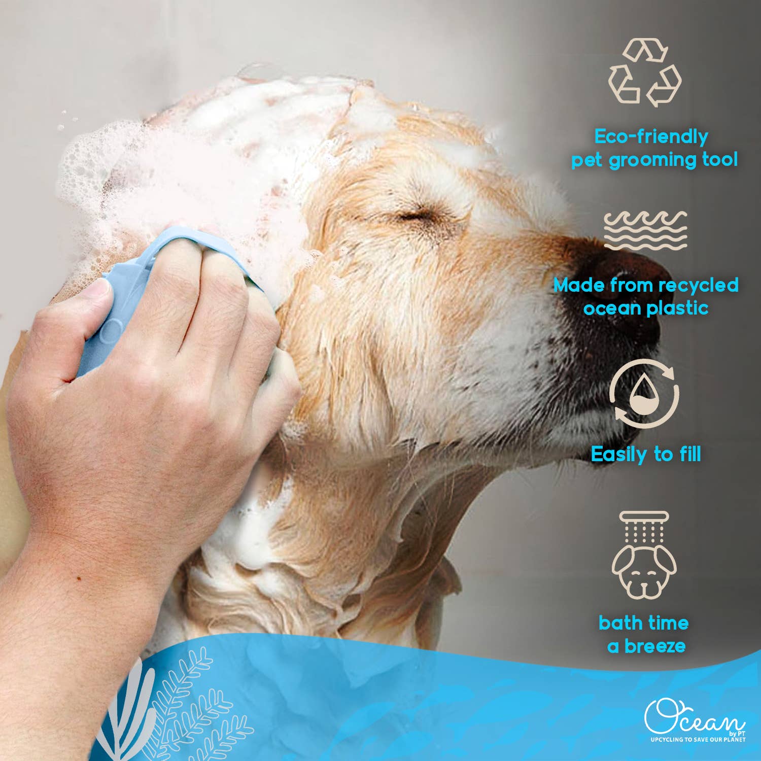 Ocean Plastic by PT Eco-Friendly Soap Dispensing Pet Scrub