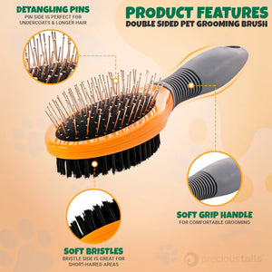 Double-Sided Pet Grooming Brush