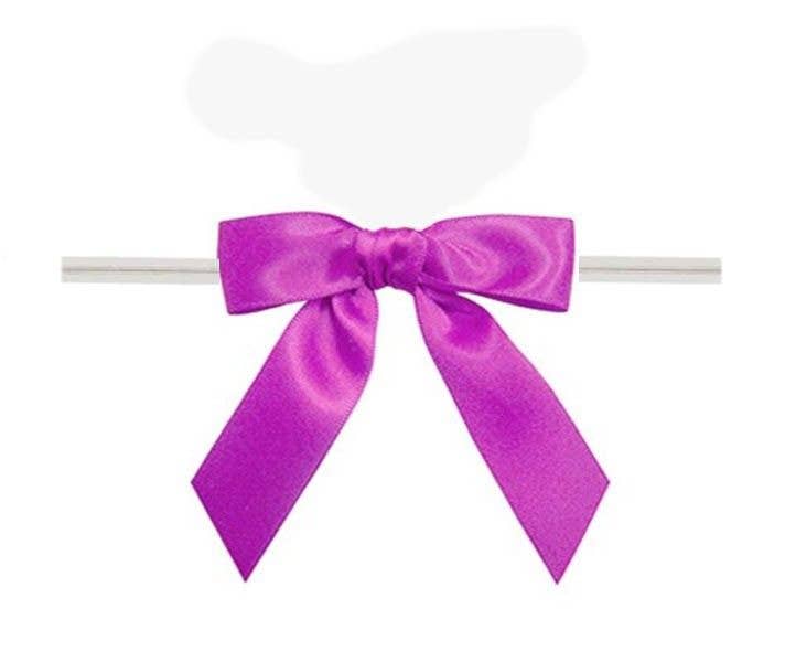 Mini Satin Twist Tie Bows