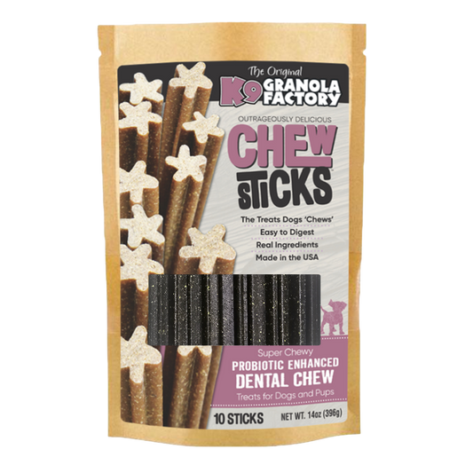 🥜🍫 Peanut Butter Cup Dental Chew Sticks for Dogs
