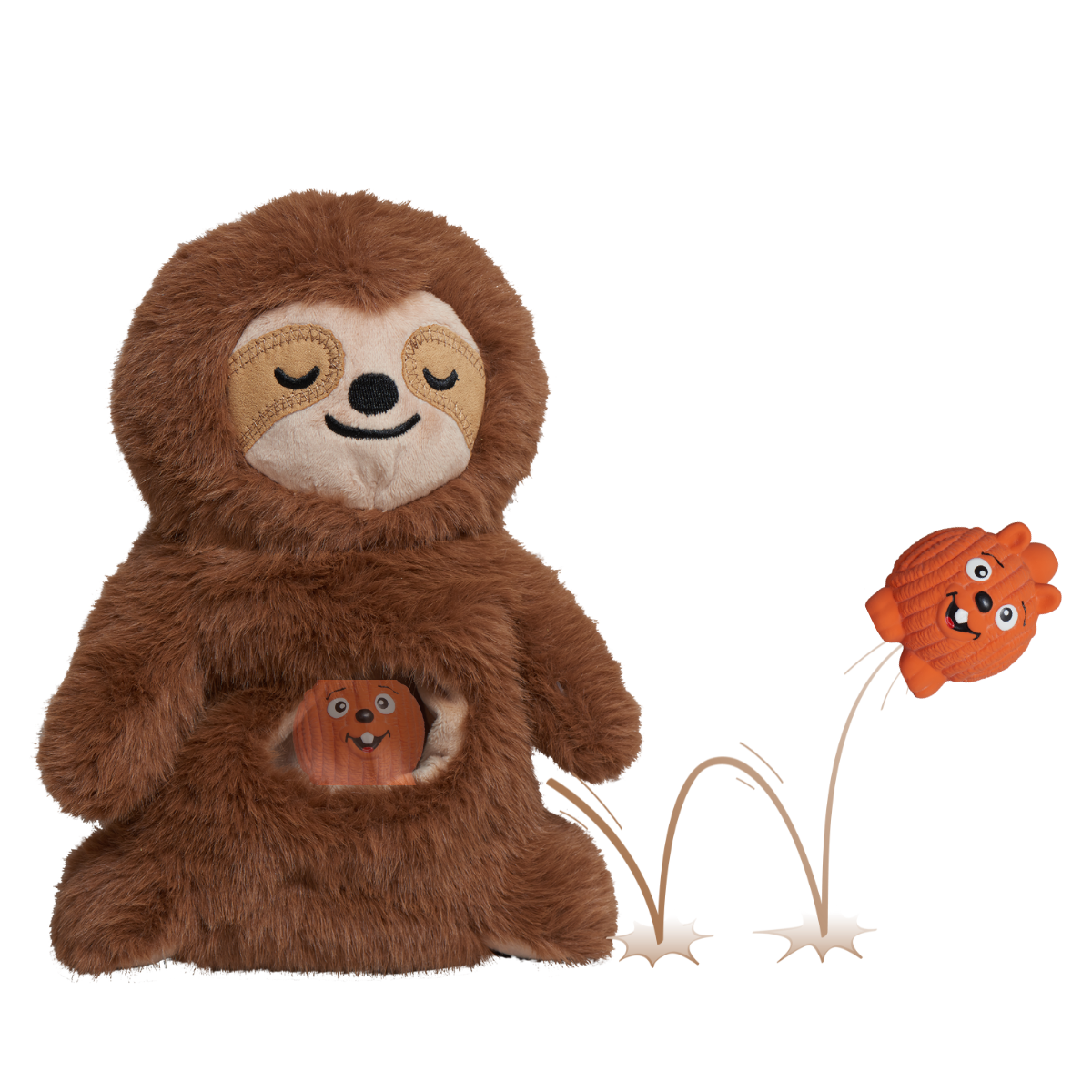 🦥🐿️ HuggleSnuffles™ Snuggles & Zoom™Enrichment Toy