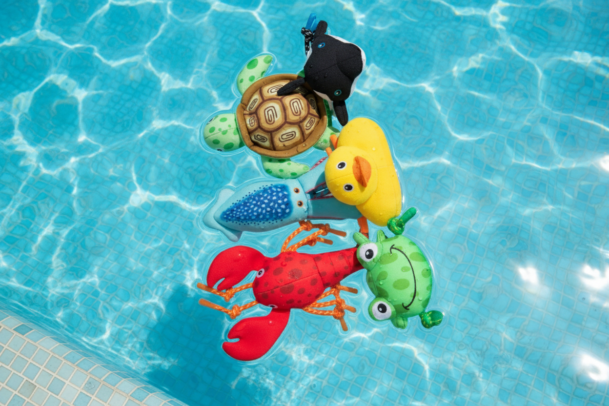 🏖️☀️🐶 Pool Floatie Plush Dog Toy – Summer Splash Collection 🌊🦩