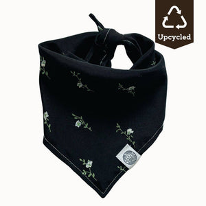 Upcycled Dog Bandana #3 | Eco-friendly Floral Pet Scarf