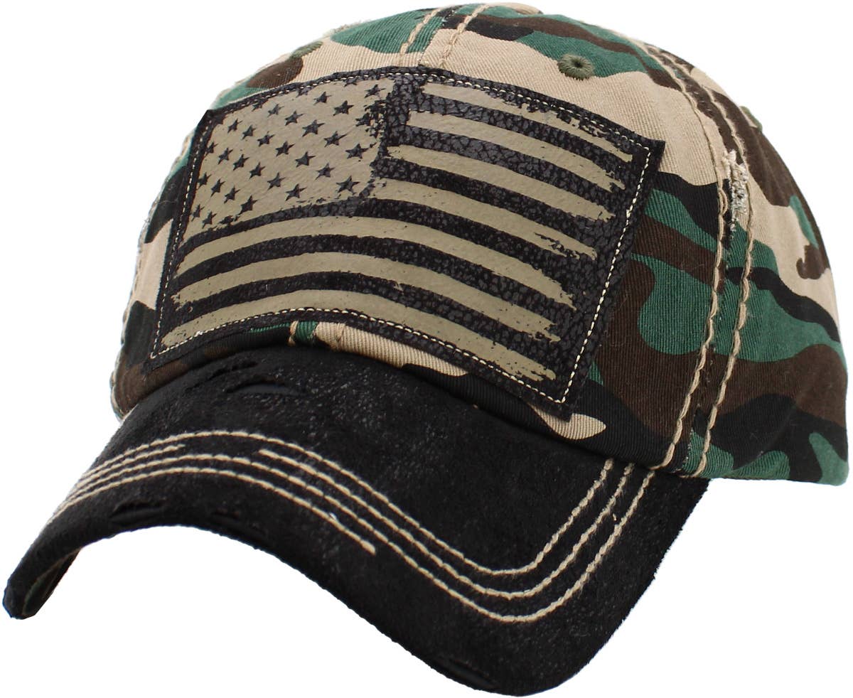 🧢✨Flat Patch Vintage Cap