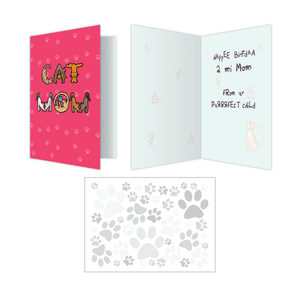 Cat Mom Birthday Card