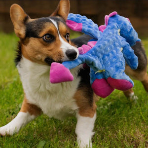 Godog - Dragons Squeaker Plush Pet Dog Toy