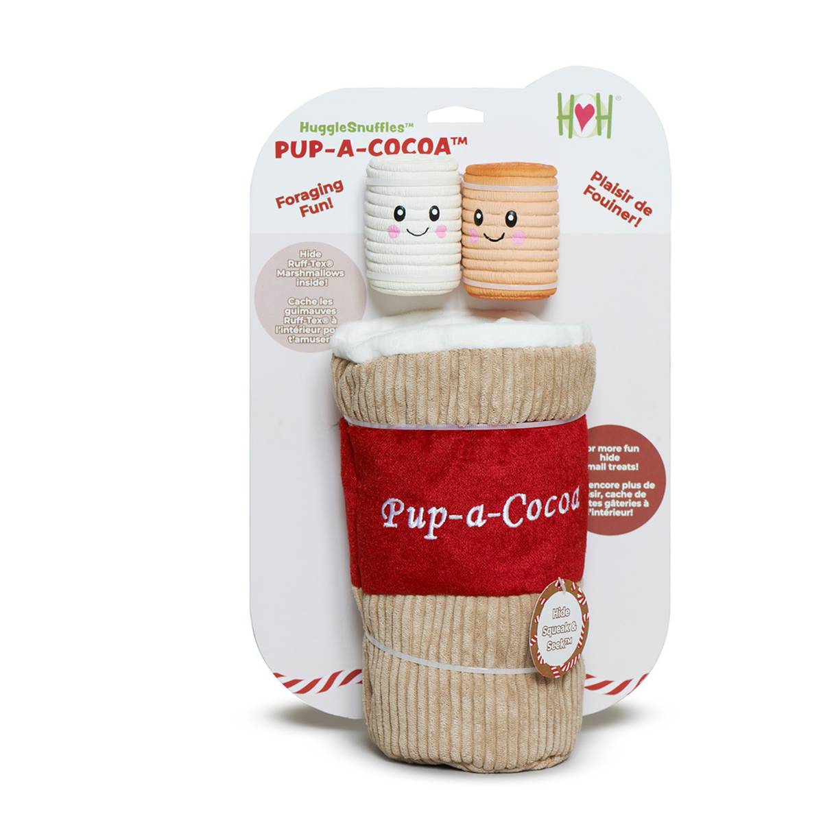 ☕🐾 HuggleSnuffles Pup-a-Cocoa Enrichment Toy