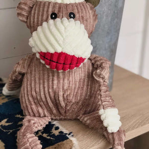 Stuey Sock Monkey Knottie® Plush Dog Toy