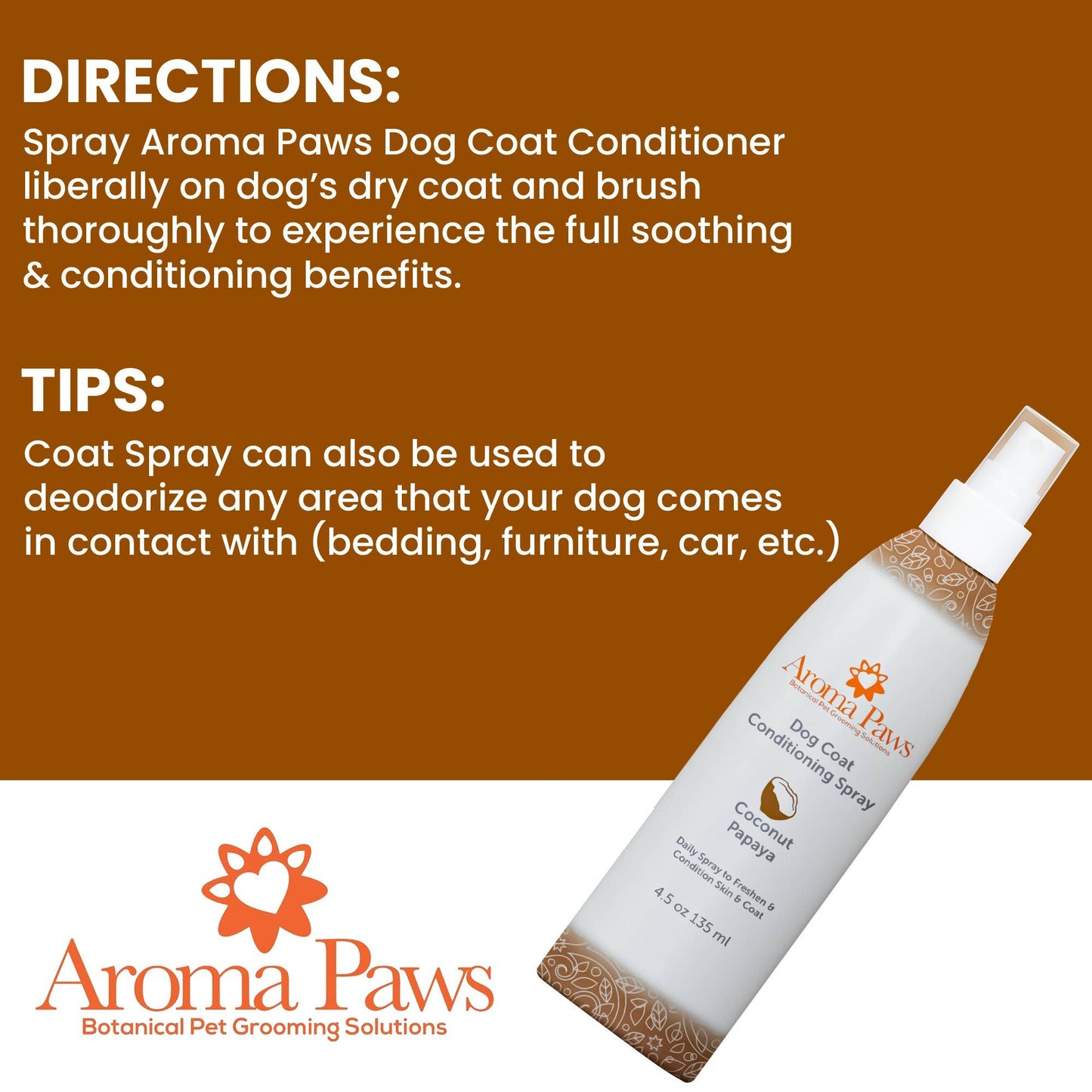🐾Coconut Papaya Dog Coat Spray 4.5oz